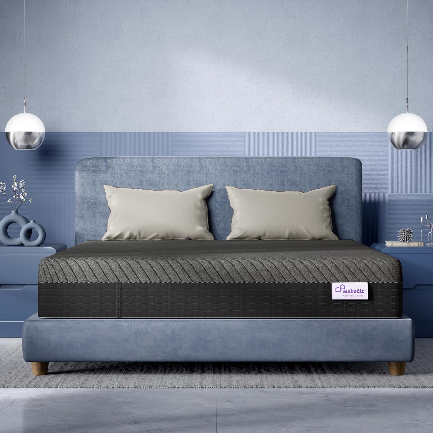 Wakefit XpertGrid King Size Bed Mattress | 3300+ Air Channels | Cooling Mattress | 10 Years Warranty (78x72x8 Inches)