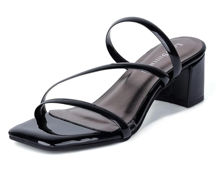 LOUIS STITCH Trendy Strap Design Block Heel Sandals for Women – High Heel Sandals