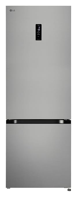 LG 340 L, 2 Star, Frost Free, Double Door, Smart Inverter Compressor, Bottom Freezer Refrigerator with Door Cooling+, AI ThinQ, Wi-Fi Convertible (GLB3426BDPZ, Shiny Steel, Express Freeze, 2026 Model)