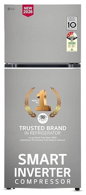 LG 380 L, 3 Star, Convertible, Smart Inverter, Frost-Free Double Door, Wi-Fi Enabled Refrigerator with Multi Air Flow Cooling Technology (GLT3836SNPZ, Shiny Steel, Express Freeze, 2026 Model)