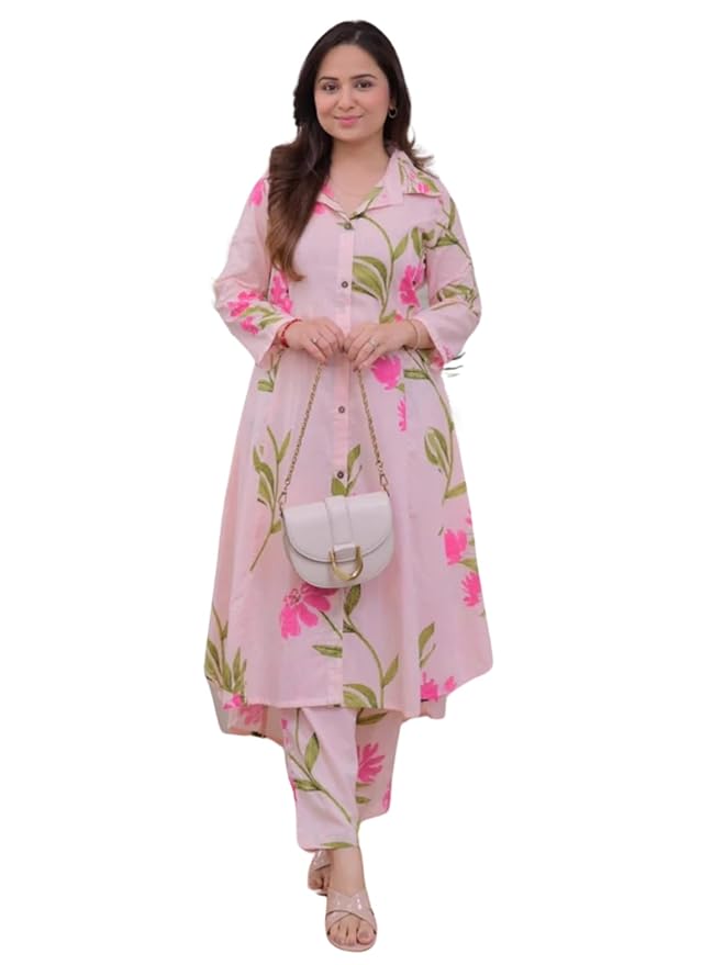 Leriya Fashion Co-ord Set For Women Stylish | Kurti Set For Woman | Short Kurti For Woman Latest | Anarkali Suit For Women's | Festive Ethnic Indian Traditional Outfit for Functions & Puja