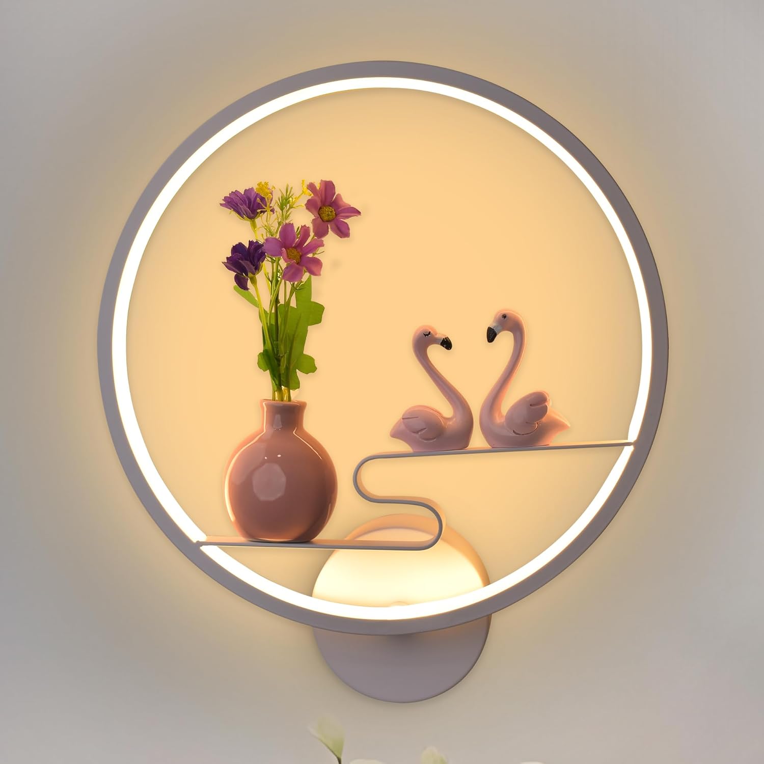 Smartway 18W Ducks with Flower LED Wall Lamp | Modern Decorative Light for Kids Room, Bedroom & Living Room | 3 Light Modes (Warm, Natural & Cool White) | Premium Home Décor with 1-Year Warranty