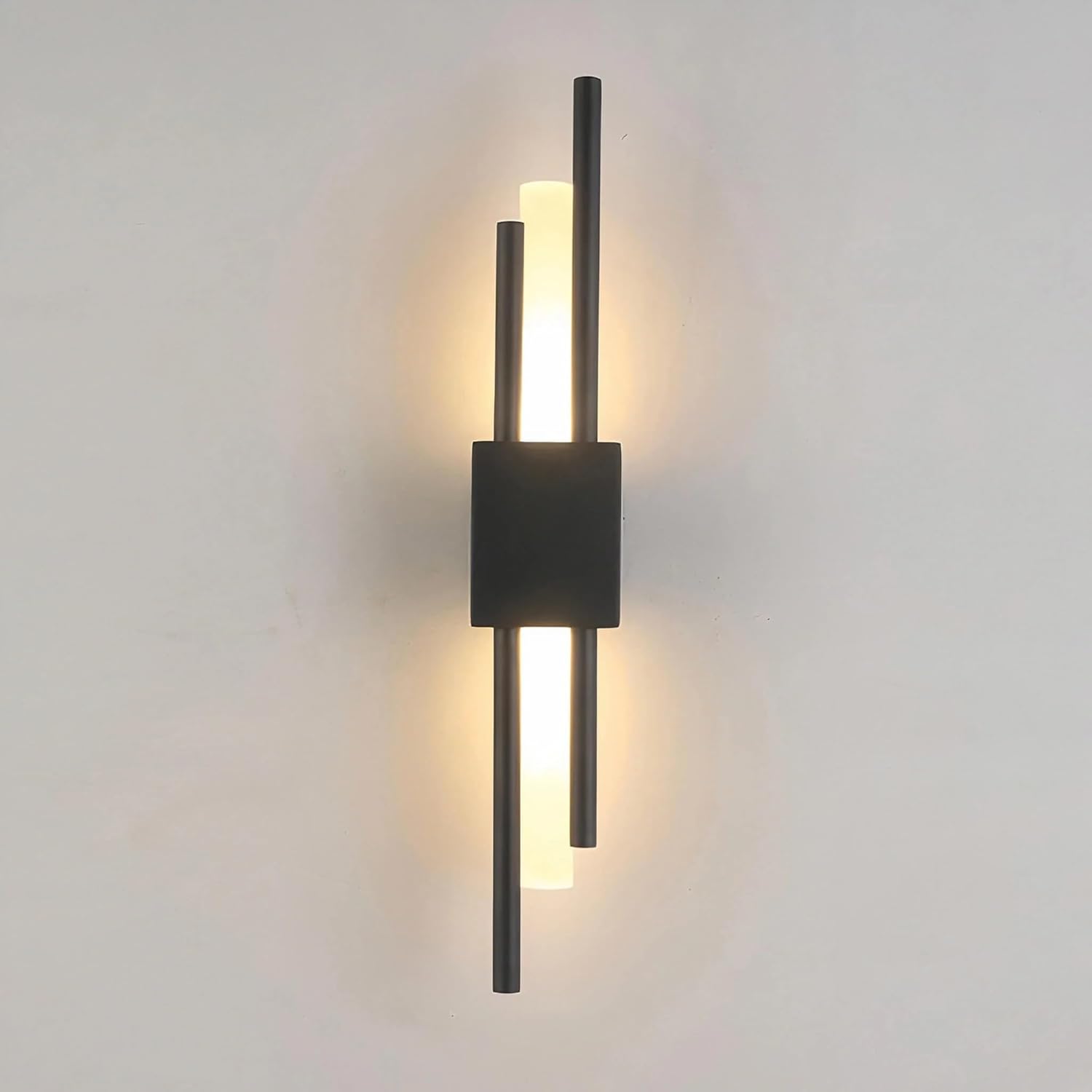 Smartway 10W Asmara Gold LED Wall Lamp | 3 Color Modes (Warm, Natural & Cool White) | Decorative Modern Wall Light for Living Room, Bedroom & Bedside (Black)
