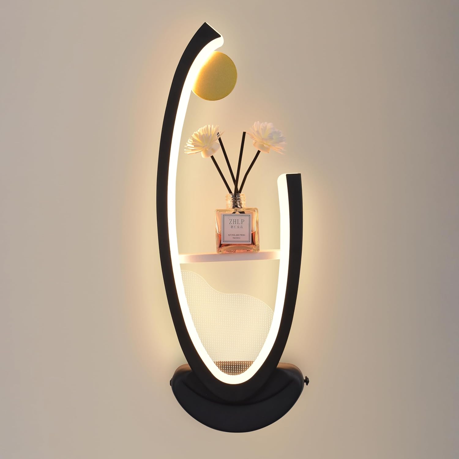 Smartway 20W Cologne Modern LED Wall Lamp | 3 Light Modes (Warm, Natural & Cool White) | Decorative Wall Light for Living Room, Bedroom, Bedside & Home Décor | 1-Year Warranty