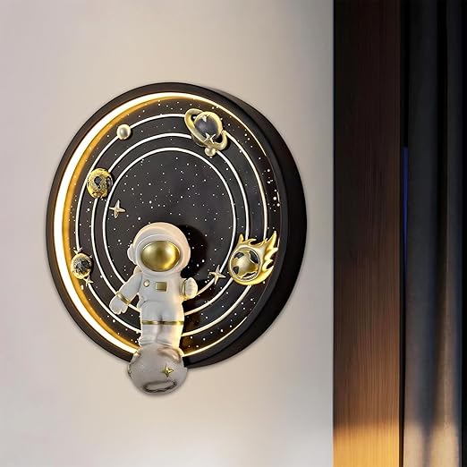 Smartway® Kora 12W Space Astronaut Modern LED Wall Lamp | 3 Color Modes | Decorative Wall Light for Bedroom, Living Room, Kids Room & Bedside | Luxury Home Décor | 1-Year Warranty