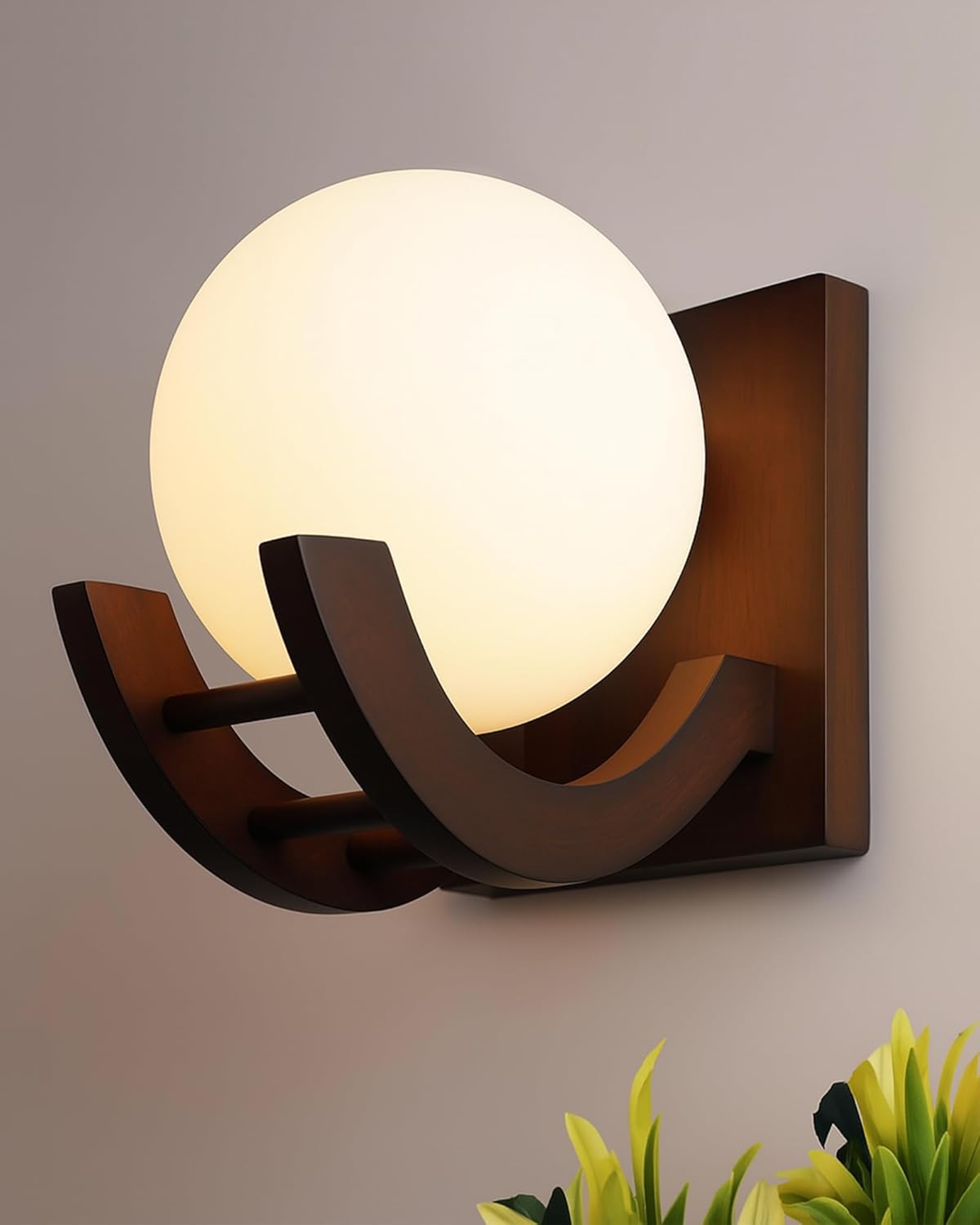 Homesake® Zedo Wall Lamp, Wall Decor, Wall Hanging Wood Light lamp,Vintage wall Lamps, Industrial wall Lights Decorative Home, Living Room, Indoor Outdoor Lighting