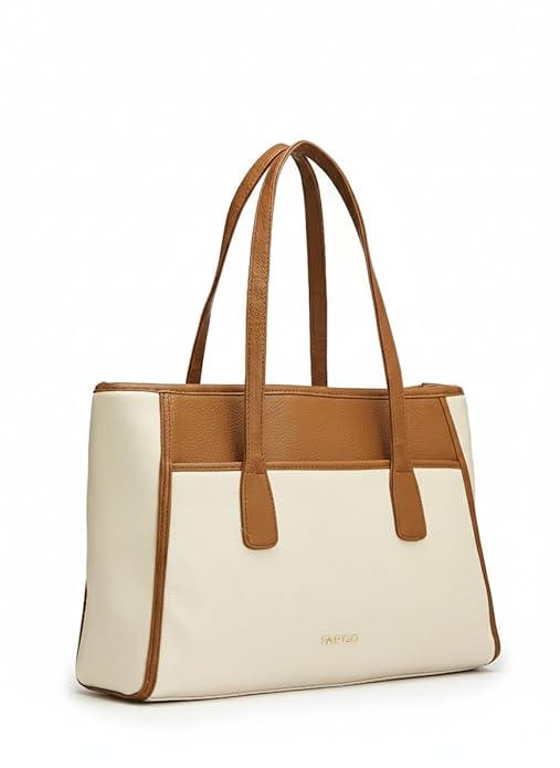 Fargo Urbane Tote Bag for Women | Large Vegan Leather Handbag with 16-Inch Laptop Compartment, RFID Pockets, Zip Closure | Stylish Office, Travel Tote | Made in India