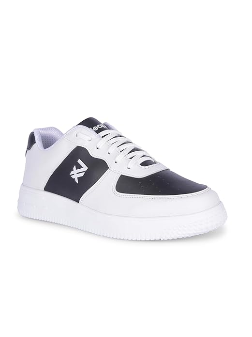 Liberty Leap7x DUGLAS-1E Men Casual Lacing Sneakers - Black & Green | Suitable for Travel, College, Office | Comfortable Lace-Up Casual Shoes | Lightweight Stylish Fashion Footwear for Gents