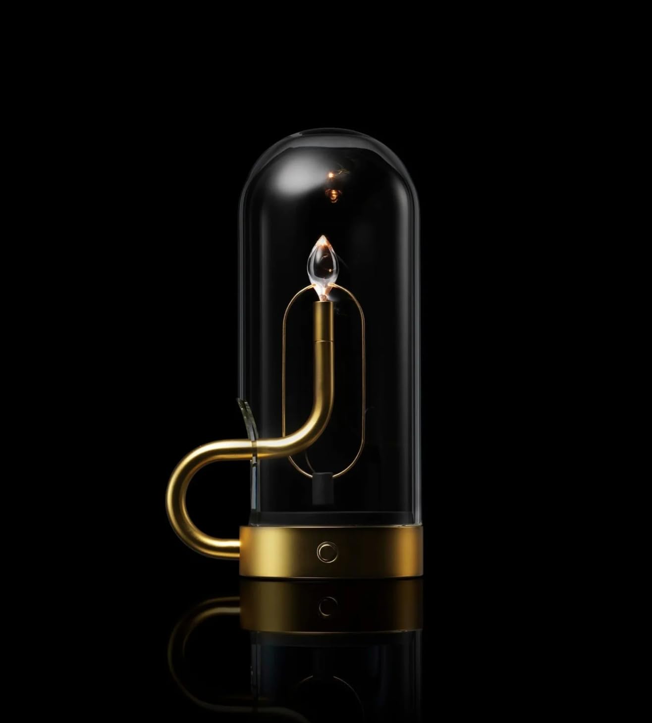 NYRWANA Table Lamp | 5200mAh Battery | Home Decor, Lamp, Lamps for Bedroom and Living Room, Stepless Dimming, 3 Colour Touch Control, USB-C Charging (Metal - Gold)