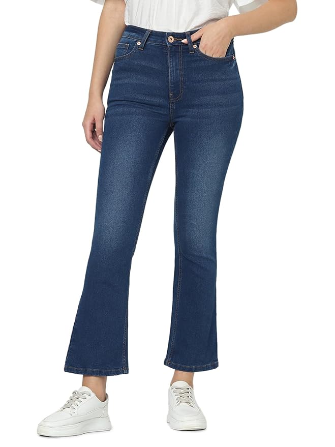 VERO Moda Women's Flared Fit Jeans