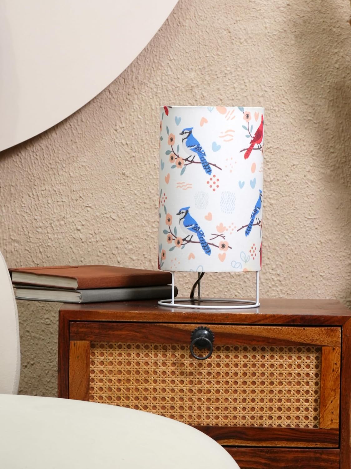 Crosscut Furniture Printed Table Lamp - Vibrant Accent Lighting for Your Home (Springtime)