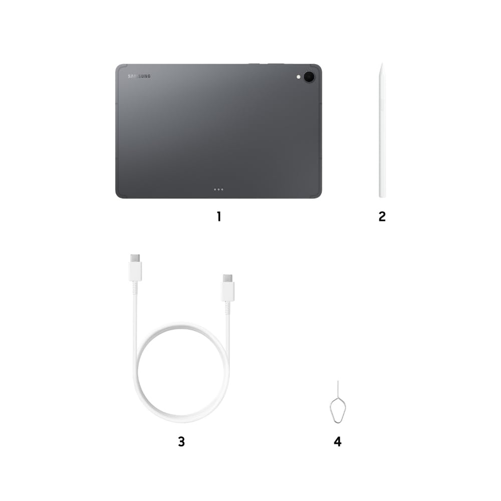 Samsung Galaxy Tab S11 with AI, Hexagonal S-Pen in-Box, 27.8 cm (11 Inch) Dynamic AMOLED 2X Display, 120Hz Refresh Rate, Pre Loaded Pro Apps, 12GB RAM, 128GB Storage, Wi-Fi Tablet, Gray