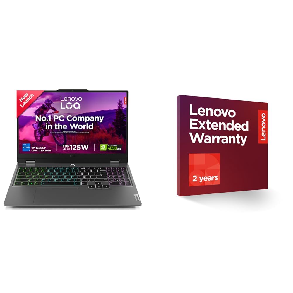 Lenovo LOQ Intel Core i7-13645HX | NVIDIA RTX 4050 6GB (16GB RAM/512GB SSD/144Hz Refresh Rate/15.6" (39.6cm)/Windows 11/Office 2 Year Onsite Warranty + Accidental Damage Protection