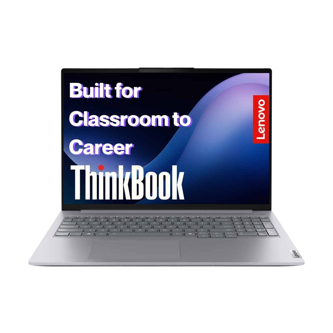 Lenovo ThinkBook 16 Intel Core 5 210H 14th Gen (16GB/512GB SSD/Win 11 Home/Fingerprint Reader) 16" WUXGA IPS 300 Nits Antiglare Laptop/Aluminium Top/Arctic Grey/1Y Warranty/1.7Kg, 21SHA05BIG