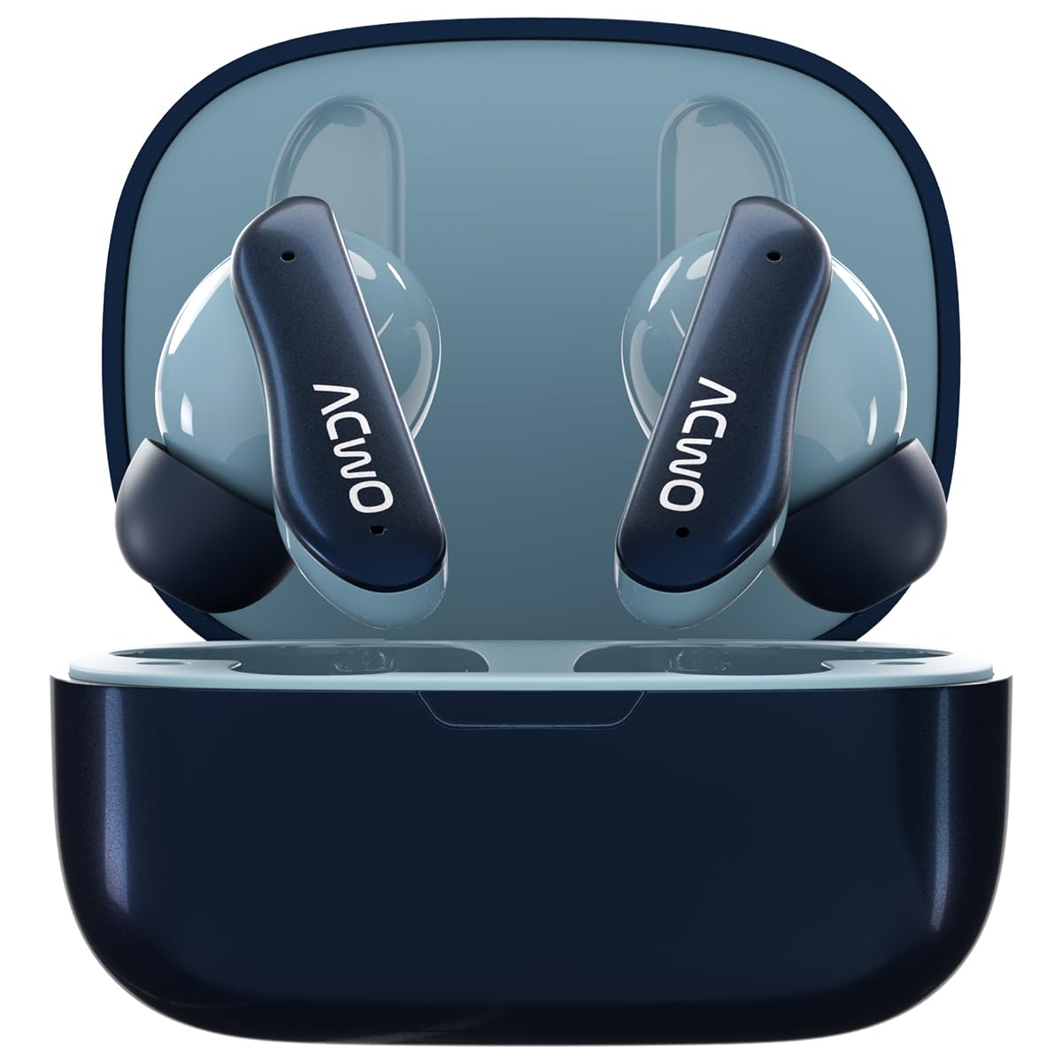 ACwO Dwots 111 Wireless in Ear Earbuds|Up to 75Hrs Battery Life|10Mm Spatial Drivers|Noise-Free Calls with 4 Noise Cancellation Mics|Bluetooth V5.4|Dedicated Cinematic & Bass Mode (Comet Blue)