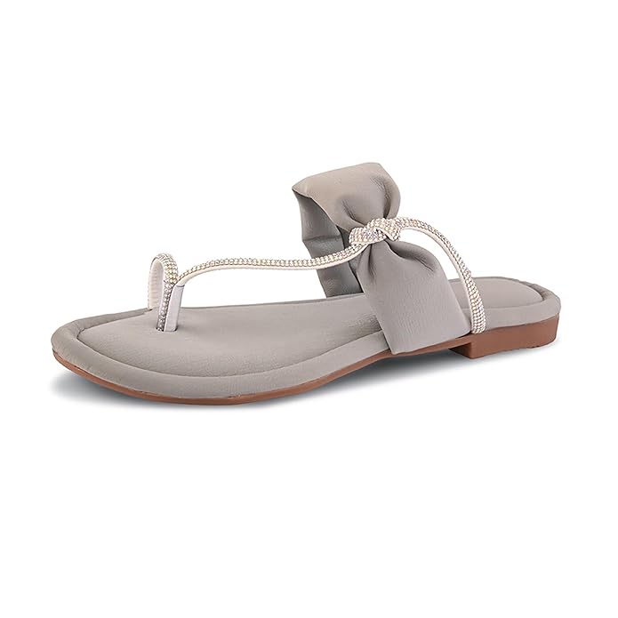 Centrino Women's Slide Sandals | Stylish Slip-On for Ladies | T-Strap Cushioned Footbed for Comfort | Elegant & Trendy Braided Strap Flip Flops | Lightweight Casual Summer Slides (9311)