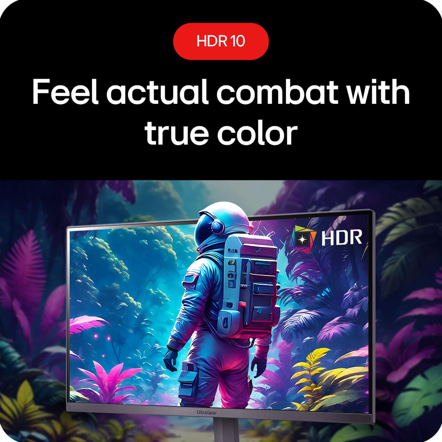 LG 27GS50F 68.6cm (27 Inch) Ultragear FHD (1920x1080) Gaming Monitor, 180Hz, 1ms MBR, AMD FreeSync™, Anti-Glare, DP, HDMI X 2, HDR10, FPS Counter, 3-Side Virtually Borderless, Tilt Adjustment (Black)