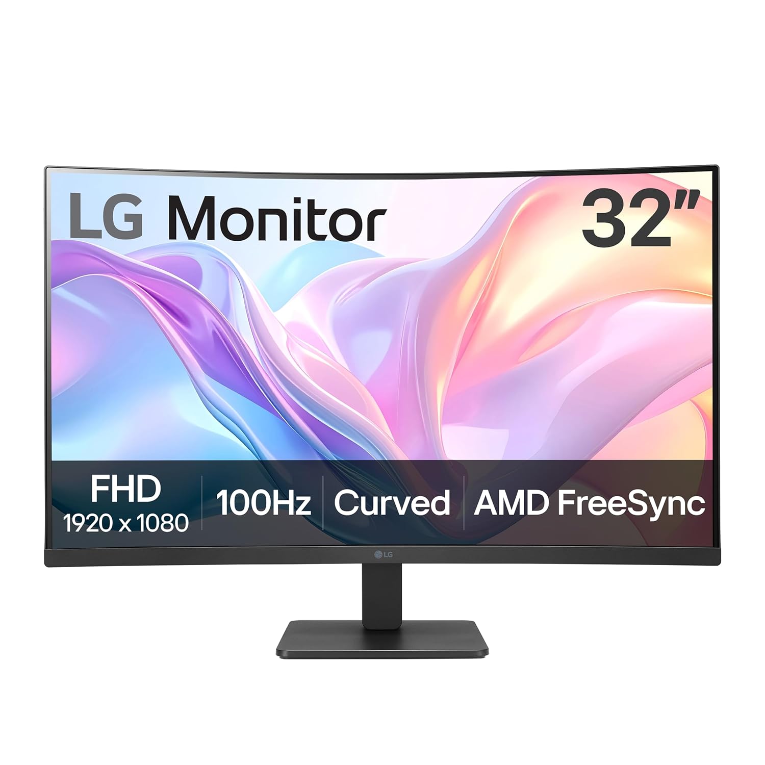 LG 32MR50C-B 32-inch FHD Curved Monitor 100Hz, AMD FreeSync, OnScreen Control, Dynamic Action Sync, Black Stabilizer, Tilt Stand (HDMI), 2023