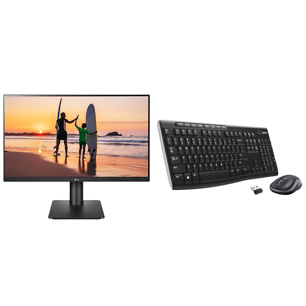 LG 24 inch (60.4 cm) IPS FHD (1920 x 1080 Pixels), Height Adjust, Display Port, HDMI, AMD FreeSync,