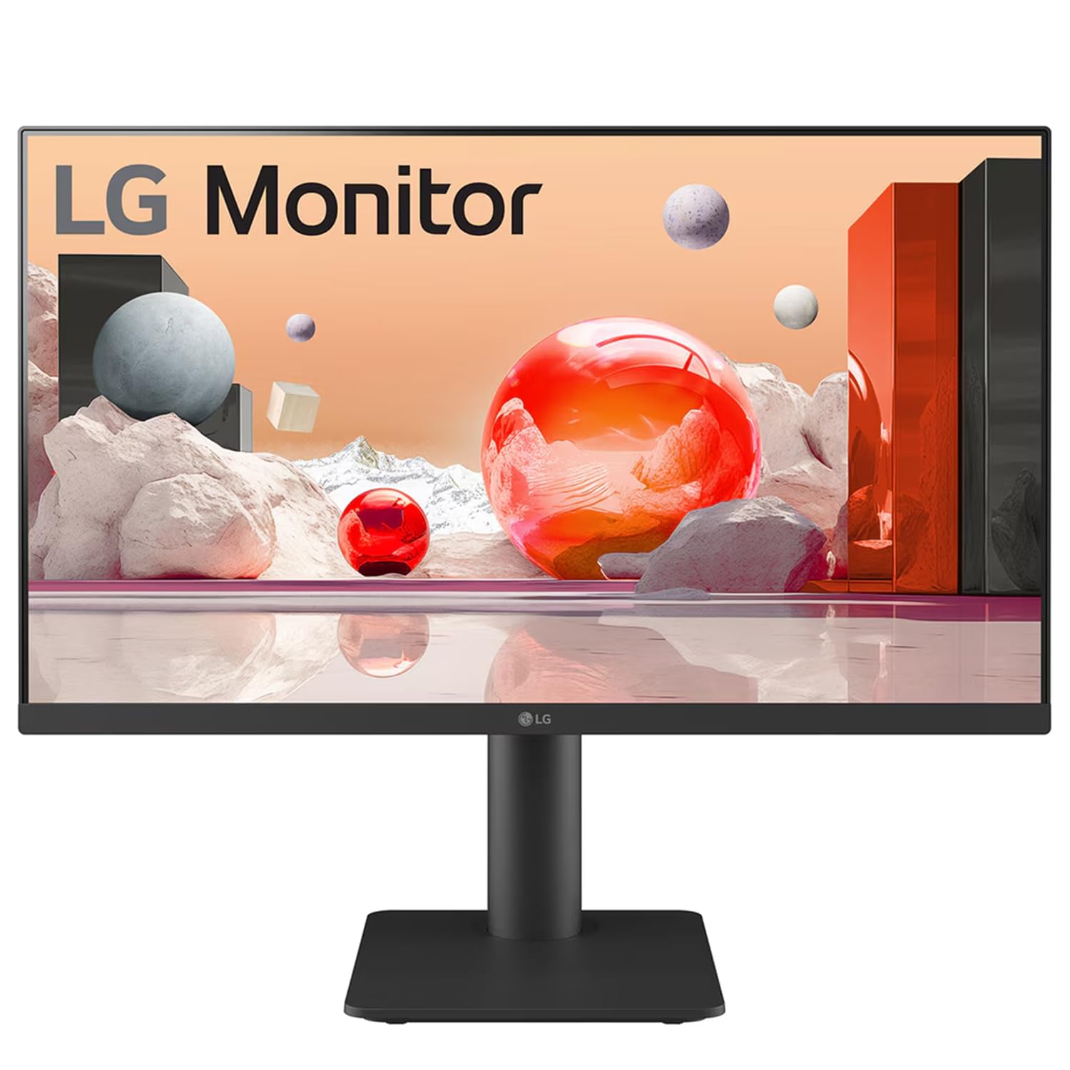 LG 24.5 Inch, IPS FHD Monitor 1920 x 1080, 100Hz, NTSC 72%(CIE1931), Black Stabilizer, Virtual Borderless, Flicker Safe, Reader Mode, OnScreen Control,Tilt, HDMI X 2, Headphone Out, 25MS500 (Black)
