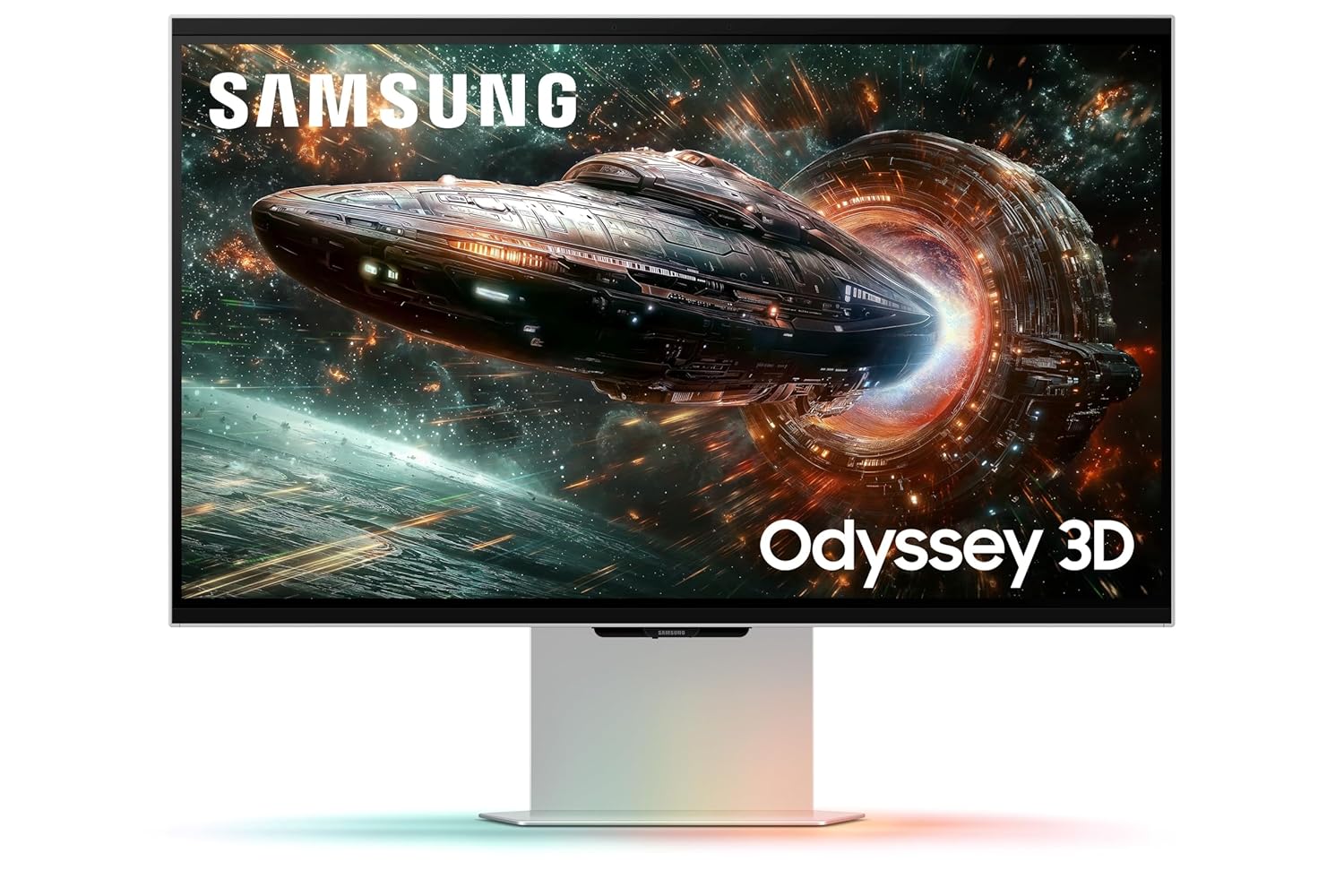 Samsung Odyssey 3D G90XF 27-inch(68.5 cm) 4K (3840 x 2160) IPS Flat Gaming Monitor, Glasses-Free 3D Experience, 165Hz, 1ms, FreeSync Premium, G-Sync, HDR10+, Speakers (LS27FG900XWXXL, Mercury Silver)