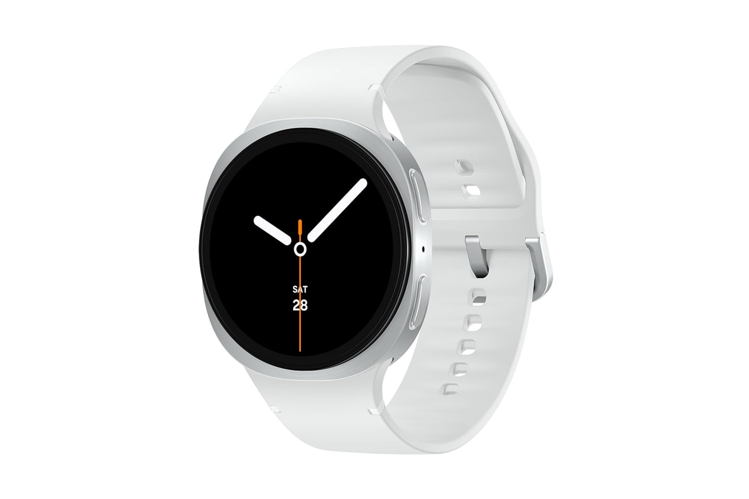 SAMSUNG Galaxy Watch 8 | 40mm | AI Smartwatch w/ 1.34" AMOLED, Wear OS 6, Wi-Fi, Bluetooth, Heart Rate, GPS Fitness Tracker | IP68, MIL-STD-810H | International Model L320 | w/Fast Charger (Silver)