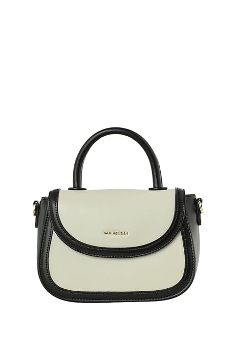 Van Heusen Women Satchel Bag |Smart & Stylish Bag | Crossbody Detachable Strap, Green