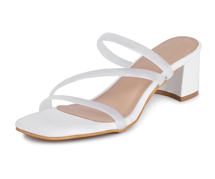 LOUIS STITCH Trendy Strap Design Block Heel Sandals for Women – High Heel Sandals