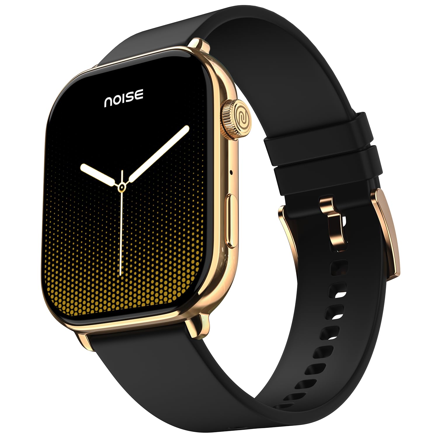 Noise Pulse 4 Max India's 1st Ever AI Create Smart Watch, AI Search, 1.96" AMOLED Display, Functional Crown, Premium Metallic Finish, BT Calling, 7 Menu Styles, Health Suiteᵀᴹ (Midnight Gold)