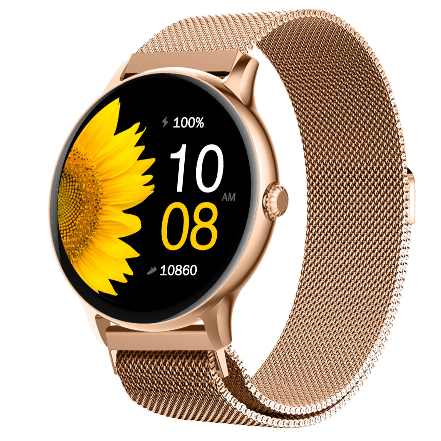 Fire-Boltt Phoenix Ultra Smart Watch 1.39" HD Display, Bluetooth Calling, AI Voice Assistant, 120 Sports Modes, IP67 Waterproof, SpO2 Monitor Smart Watch for Man & Woman - Gold