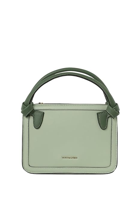 Van Heusen Women's Satchel Bag |Pastel Shade|Mint| Crossbody Detachable Strap