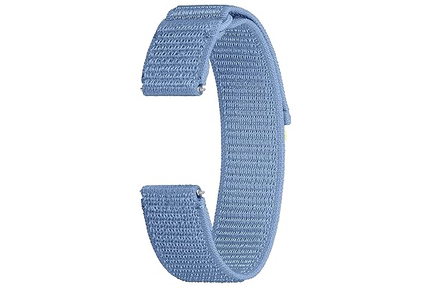 SAMSUNG Galaxy Watch 6, 5, 4 Series Fabric Band, Wide, Nylon for Men and Women, Smartwatch Replacement Strap, One Click Attachment, Medium/Large, ET-SVR94LLEGUJ, Blue