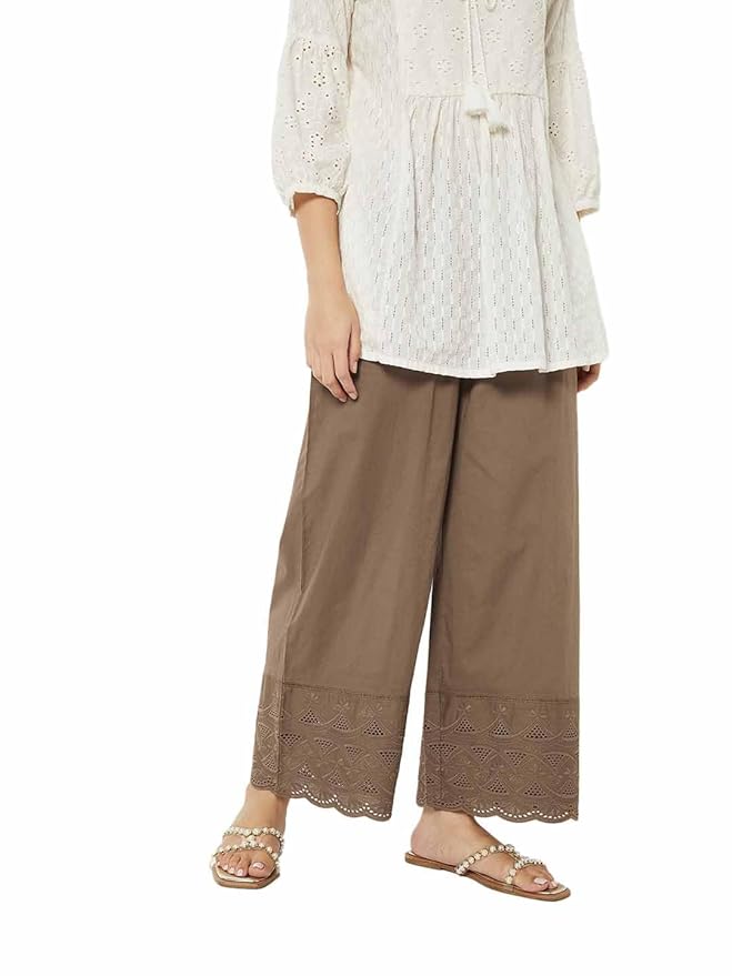 Max Women High Rise Regular Fit Trousers Pants