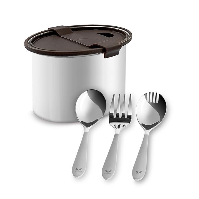 VAYA Yumbytes Lunch Box For Kids And Office, Stainless Steel Bento With Lid And Partition, Versatile Dry Fruit Container For Rice, Nuts, Salads And Snacks, Combo with Cutlery Set