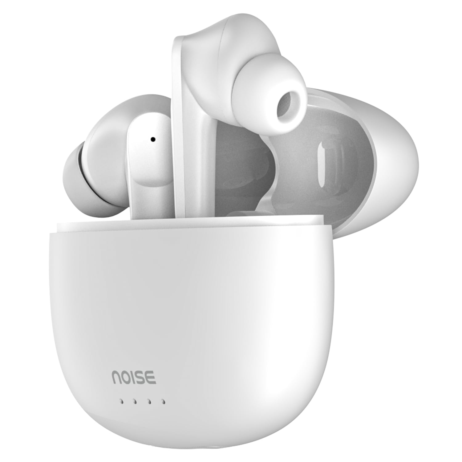 Noise Buds VS104 Truly Wireless Earbuds with 45H of Playtime, Quad Mic with ENC, Instacharge(10 Min=200 Min), 13Mm Driver, Low Latency, BT V5.2 (Snow White)