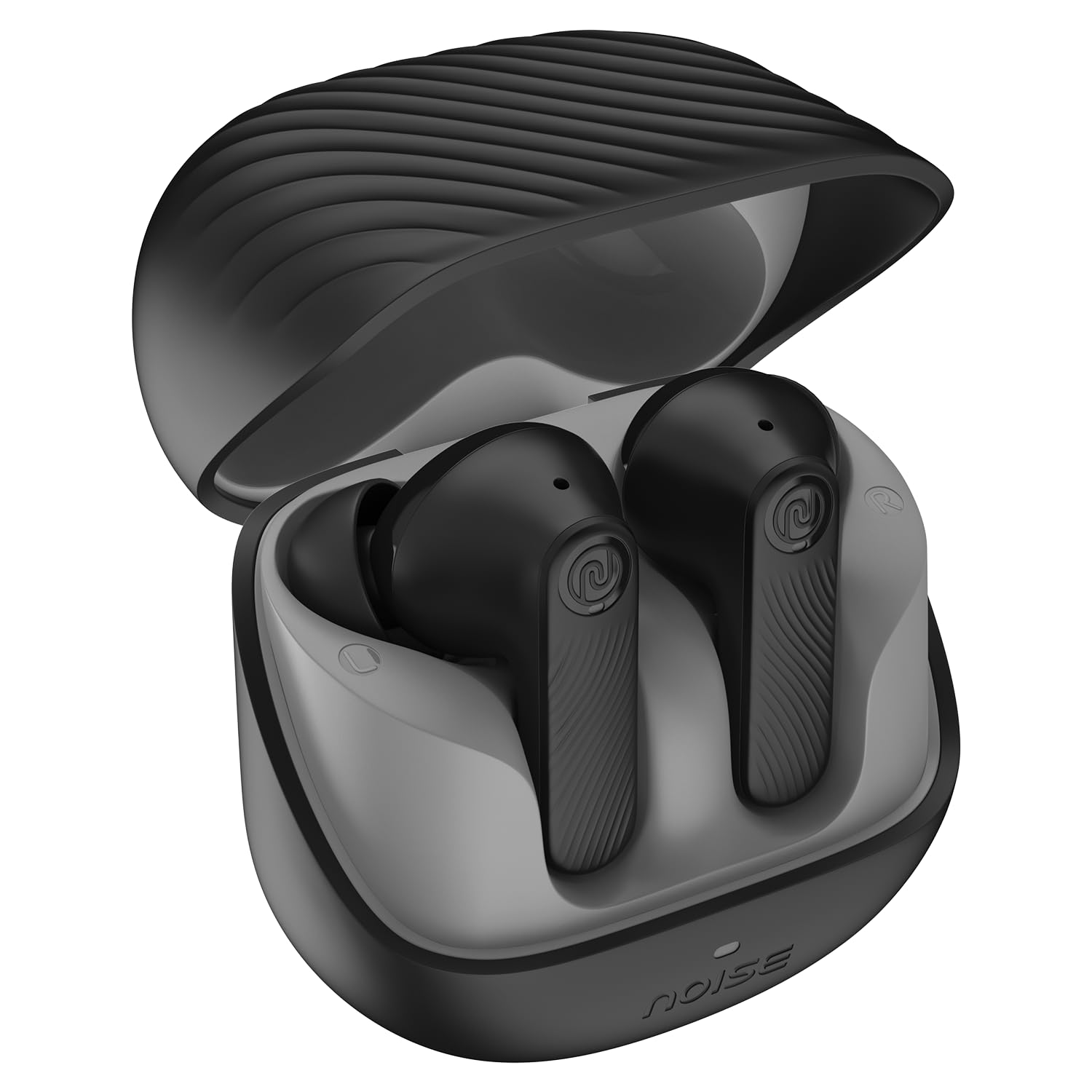 Noise Newly Launched Buds X2 in Ear Truly Wireless Earbuds with Massive 140H of Playtime, ANC (up to 32dB), Rubberised Finish, Dual Device Pairing, Dual EQ Modes, BT v5.3 (Ebony Black)