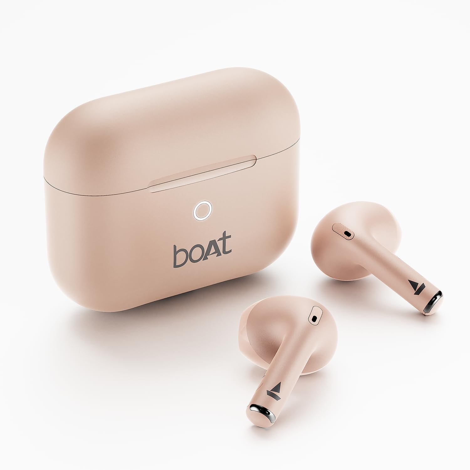 boAt Airdopes Joy v2 w/Up to 35H Battery, Pocketable Design, ASAP™ Charge, 13mm Drivers, Easy Touch Controls, ENx™ Tech, Beast™ Mode, IWP™ & App Support TWS Bluetooth Earbuds with mic (Dusty Rose)