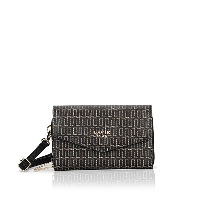 Lavie Luxe Women's Mono Sally 2C Crossbody Sling Bag | Ladies Purse Handbag | Gift for Women
