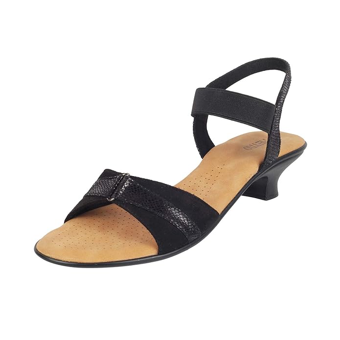 Metro Women's Heeled Faux Leather Comfy Fashion Sandals