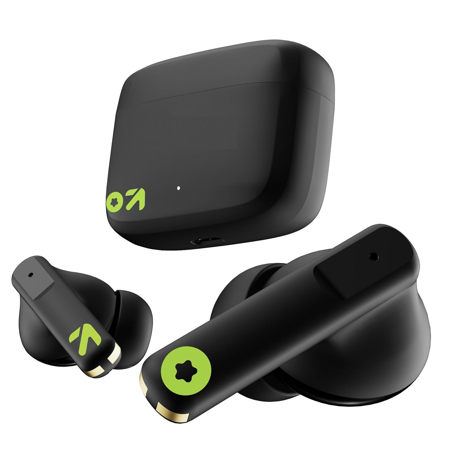 GOBOULT Z60 Made in India Ear Buds Wireless with 60H Playtime, 4 ENC Mics Clear Calling, 50ms Low Latency Gaming, 13mm Bass Driver Earbuds Bluetooth Wireless Earphones (Raven Black)