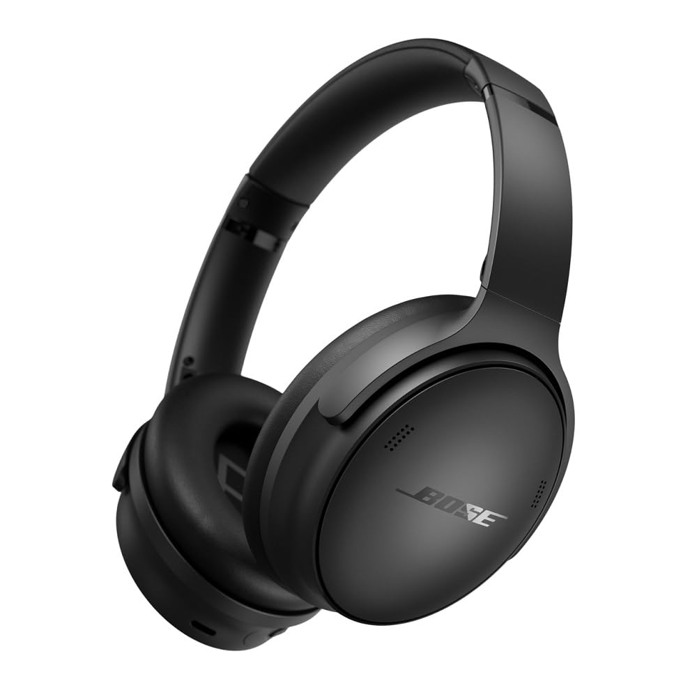 Bose NEW QuietComfort Wireless Noise Cancelling Headphones, Bluetooth Over Ear Headphones with Up to 24 Hours of Battery Life - Black