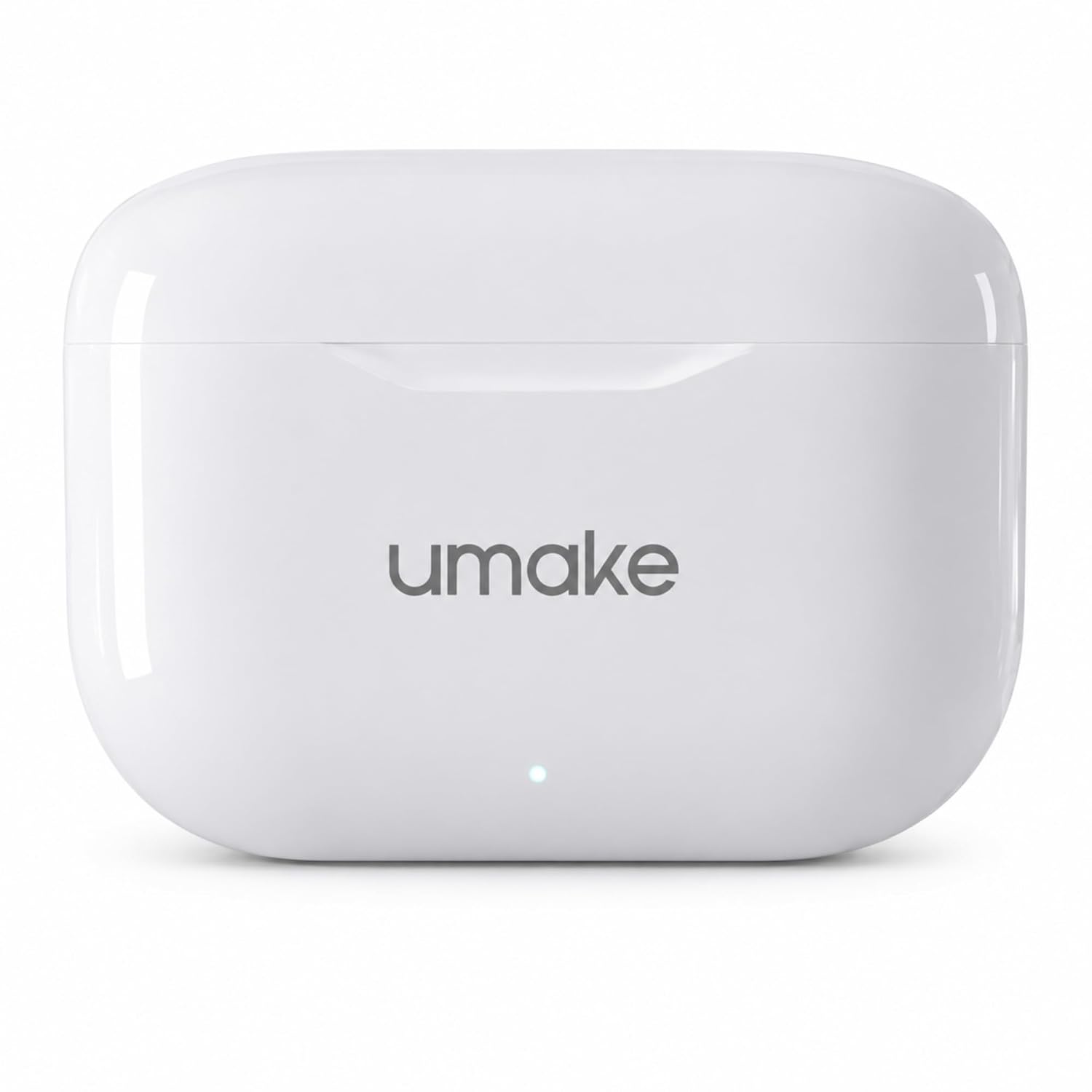 Umake Wireless Earbuds Bluetooth 5.4, Deep Bass Sound, ENC HD Mic, Touch Controls, Fast Charging Case, IPX4 Water Resistant Gaming Earbuds – White