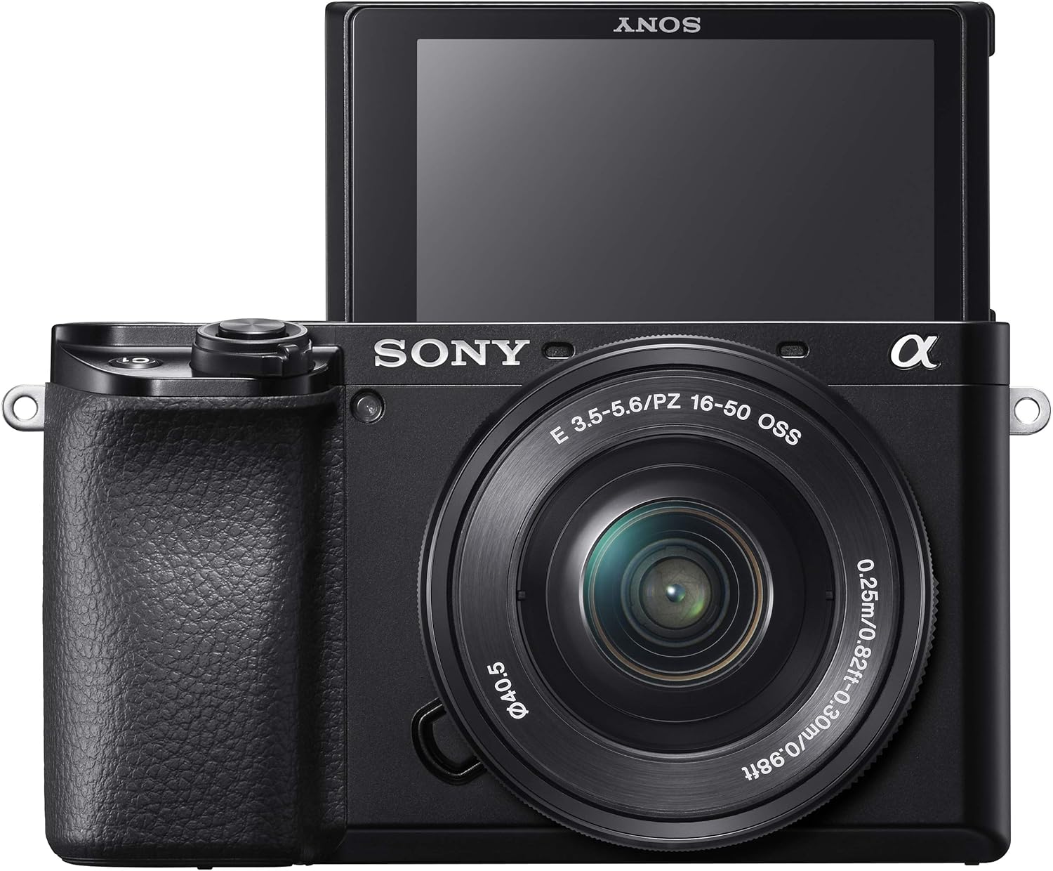 Sony New Alpha ILCE-6100K (Previously ILCE-6100L) with Upgraded SELP1650 (Ver 2) Power Zoom Lens | 24.2 MP | APS-C Sensor | Fast Auto Focus | 4K Vlogging Camera | Tiltable LCD – Black