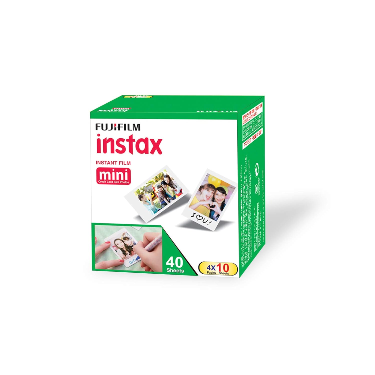 Fujifilm Instax Mini Picture Format Film - Value Pack 40 Shots Films (White)