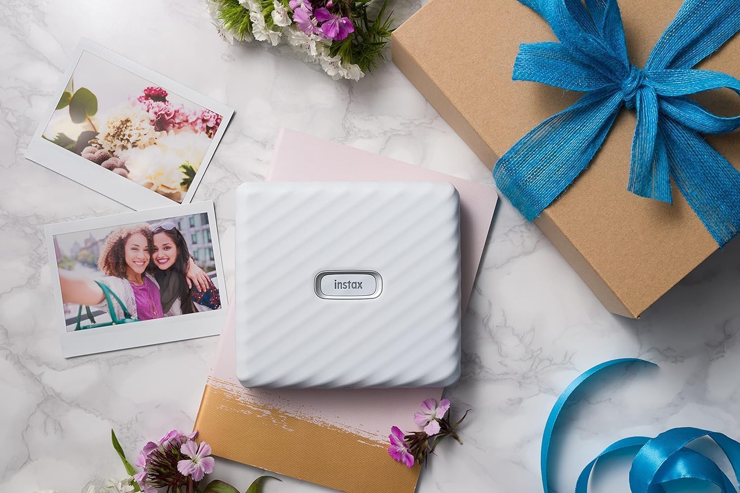 instax FUJIFILM Wide Link Smartphone Instant Photo Printer - White