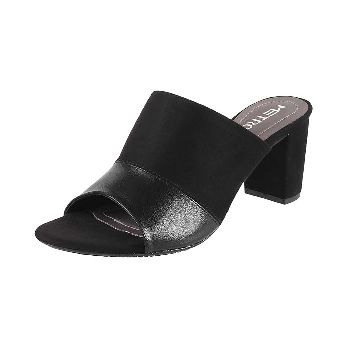 Metro Women Block Heel Fashion Sandal