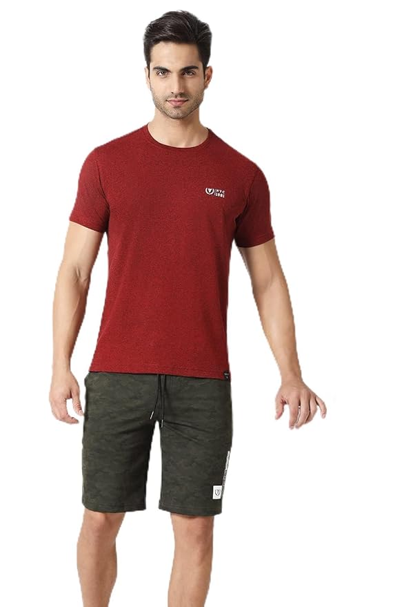 Van Heusen Men Sport Camo Print Knit Shorts - Drawstring Waist, Ultra Soft