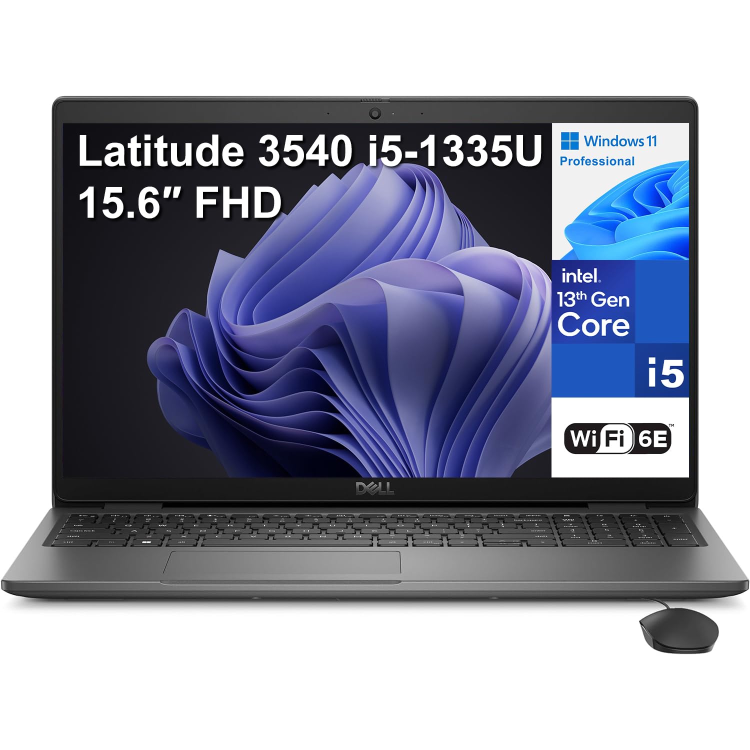 Dell Latitude 3540 15.6" FHD Business Laptop Computer, 13th Gen Intel 10-Core i5-1335U (Beat i7-1270P), 32GB DDR4 RAM, 1TB PCIe SSD, WiFi 6E, Bluetooth, FHD Webcam, Type-C, Windows 11 Pro