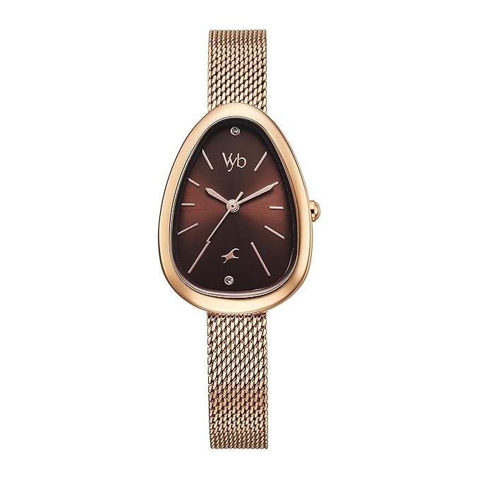 Fastrack Vyb Prodigy Quartz Analog Brown Dial Watch for Women