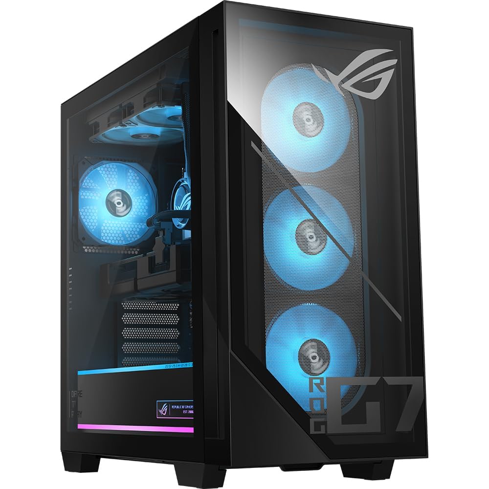 ASUS G700,Intel Core Ultra 7,Gaming Tower(GeForce RTX 5070-12GB/32GB RAM/2TB SSD/Windows 11/M365 Basic (1Year)*/Office Home 2024/with Gaming RGB Keyboard & RGB Mouse(USB)/Black/18Kg)G700TF-07265F015WS